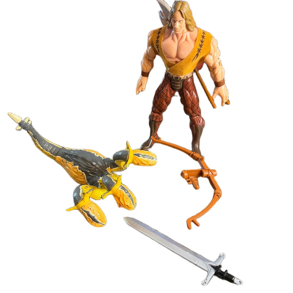 Vintage Hercules The Legendary Journeys Action Figure Toy Biz 1995 Hydra Sword